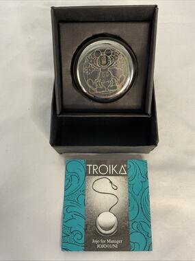VTG TROIKA DISNEY MICKEY MOUSW STAINLESS STEEL YOYO ENGRAVED BUENA VISTA HOLIDAY